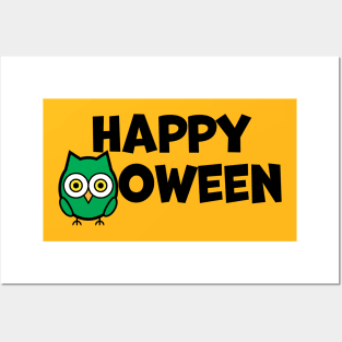 Happy Owloween Posters and Art